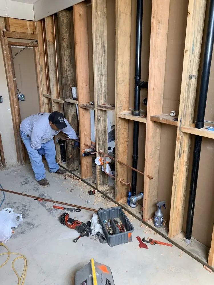 Commercial rough-in plumbing for Water Heater Replacement in East Providence